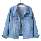 Harborline Everyday Button Front Denim Jacket For Women