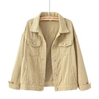 Harborline Everyday Button Front Denim Jacket For Women
