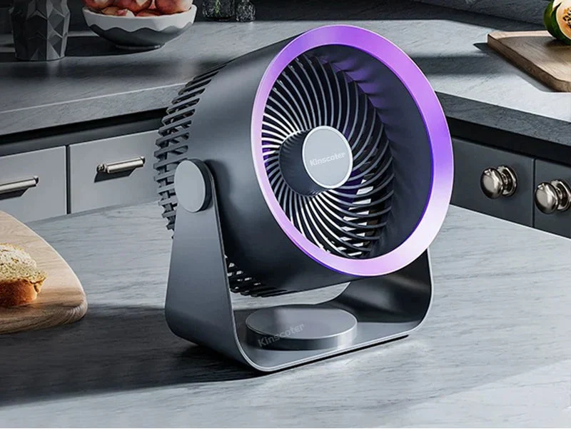 ZephyrFlow 静音墙壁及桌面风扇，适用于家庭和办公室
