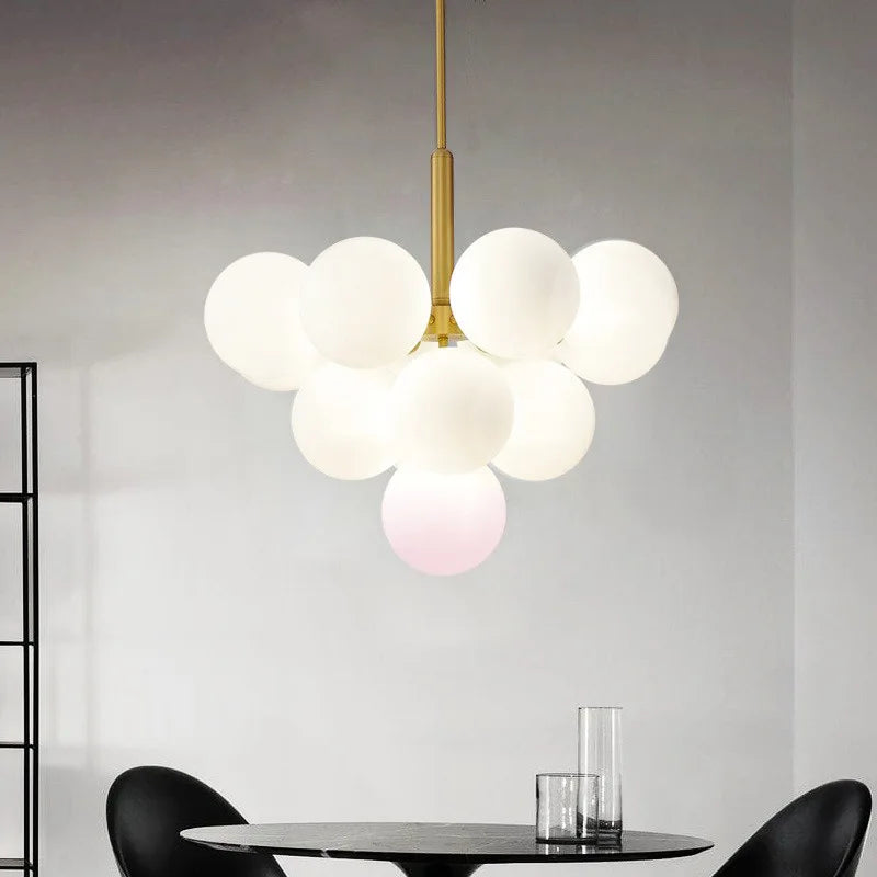 Kestrel Iron Fem-hodet LED Hengelampe Lysekrone