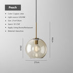 Arctix Glass Pendant Light in Industrial LED Luxury