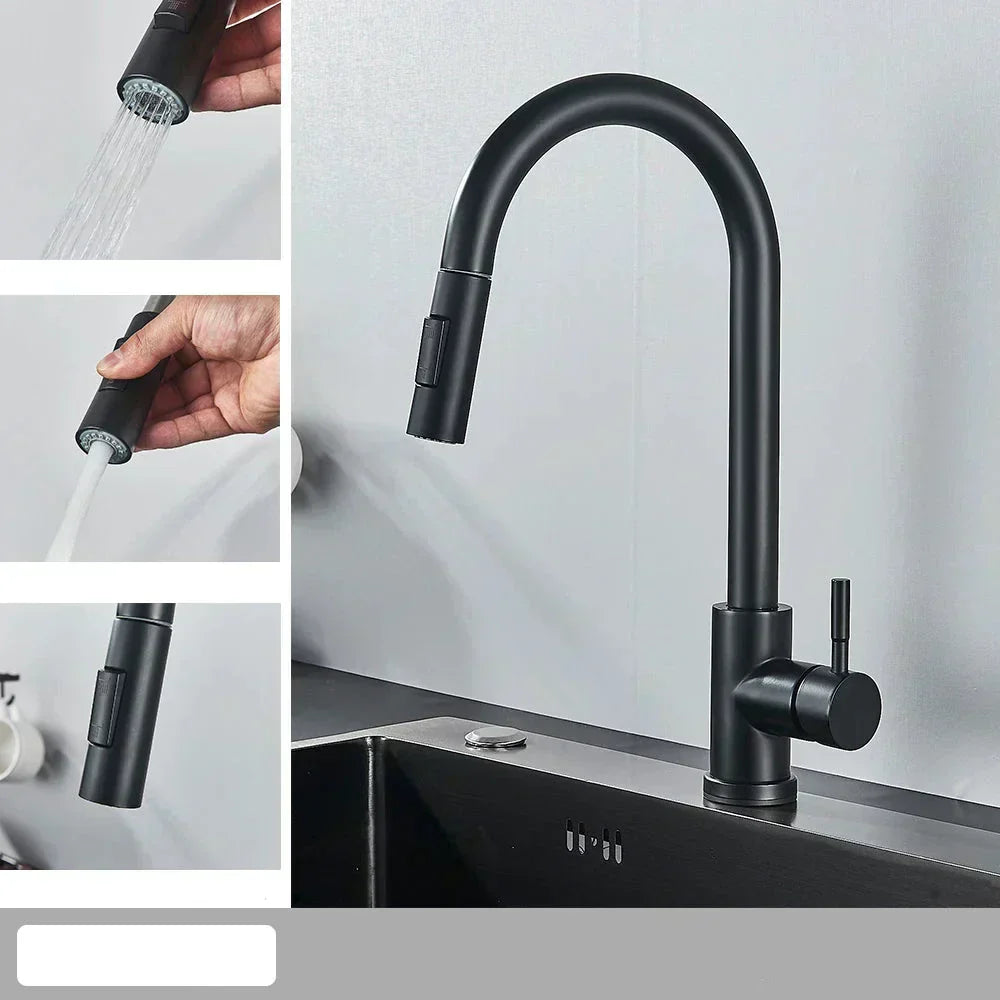 AeroFlex Kitchen Faucet with Flexible Spout Brushed Nickel