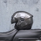 Lightweight 3/4 Motorcycle Helmet with Dual Visor