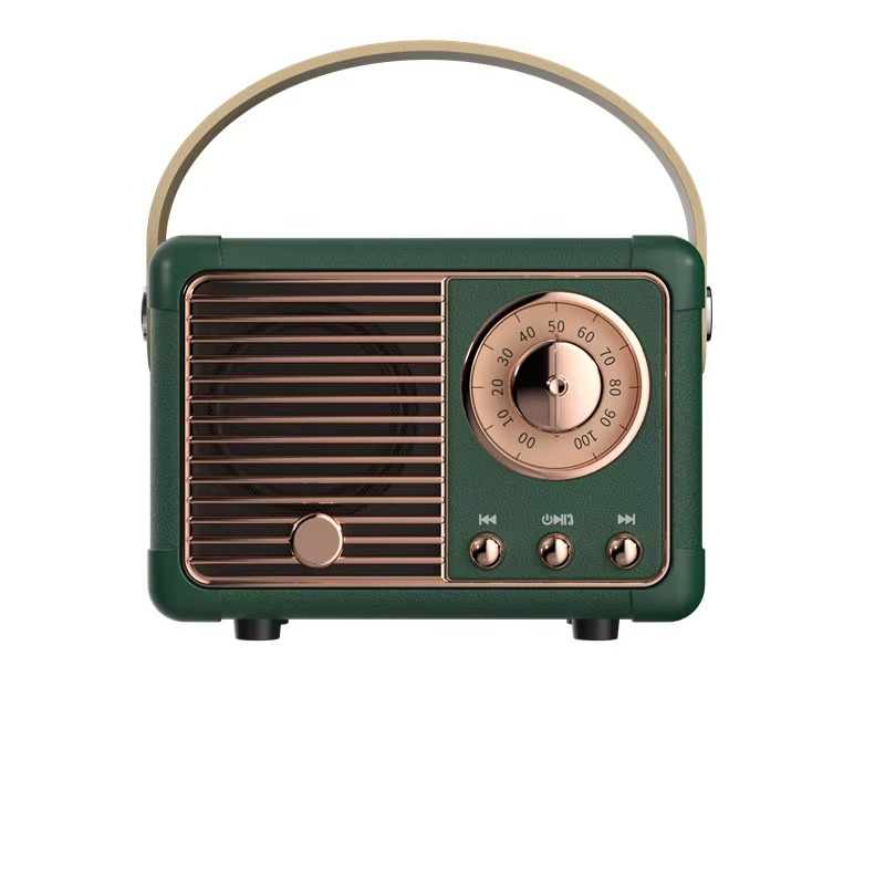 Vintage-Style Wireless Bluetooth Speaker with Subwoofer