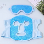 Cold and Hot Therapy Full Face Gel Bead Mask with Eye Compress