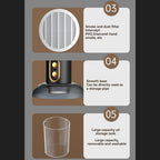 Powerful Portable Smoke Purifier Fan, Rechargeable For Home Use
