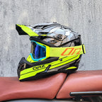 Off-Road Racing Helmet with Removable Visor