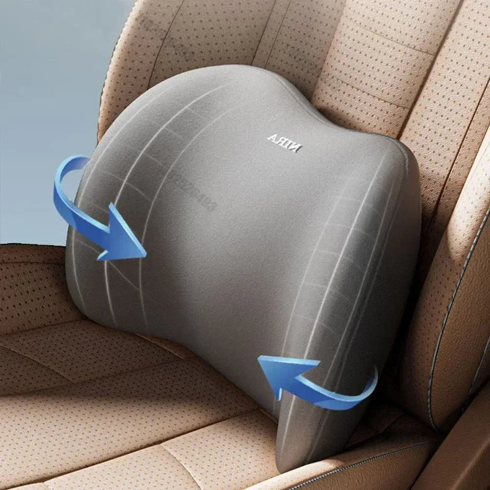 Ergonomický bederní polštář z paměťové pěny pro auta, židle a postele s odnímatelným potahem