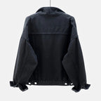 Harborline Everyday Button Front Denim Jacket For Women