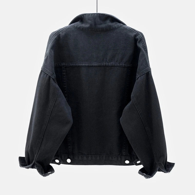 Harborline Everyday Button Front Denim Jacket For Women