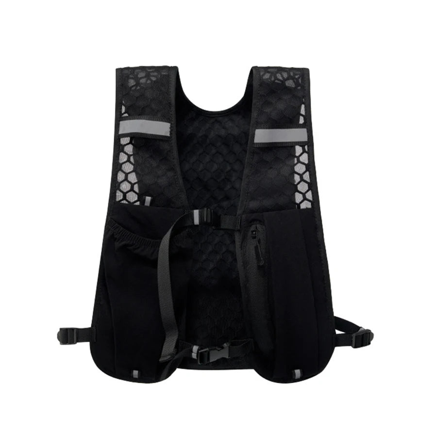 Bolsa Peitoral Reflectora para Corrida e Ciclismo Colete de Armazenamento