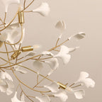 Lunsera Keramik-Blüten Kronleuchter mit mattiertem Glas-Finish