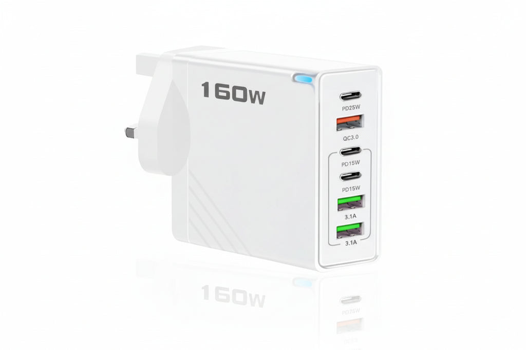 160W USB-C Mehrfachanschluss-Wandladegerät und Powerstation