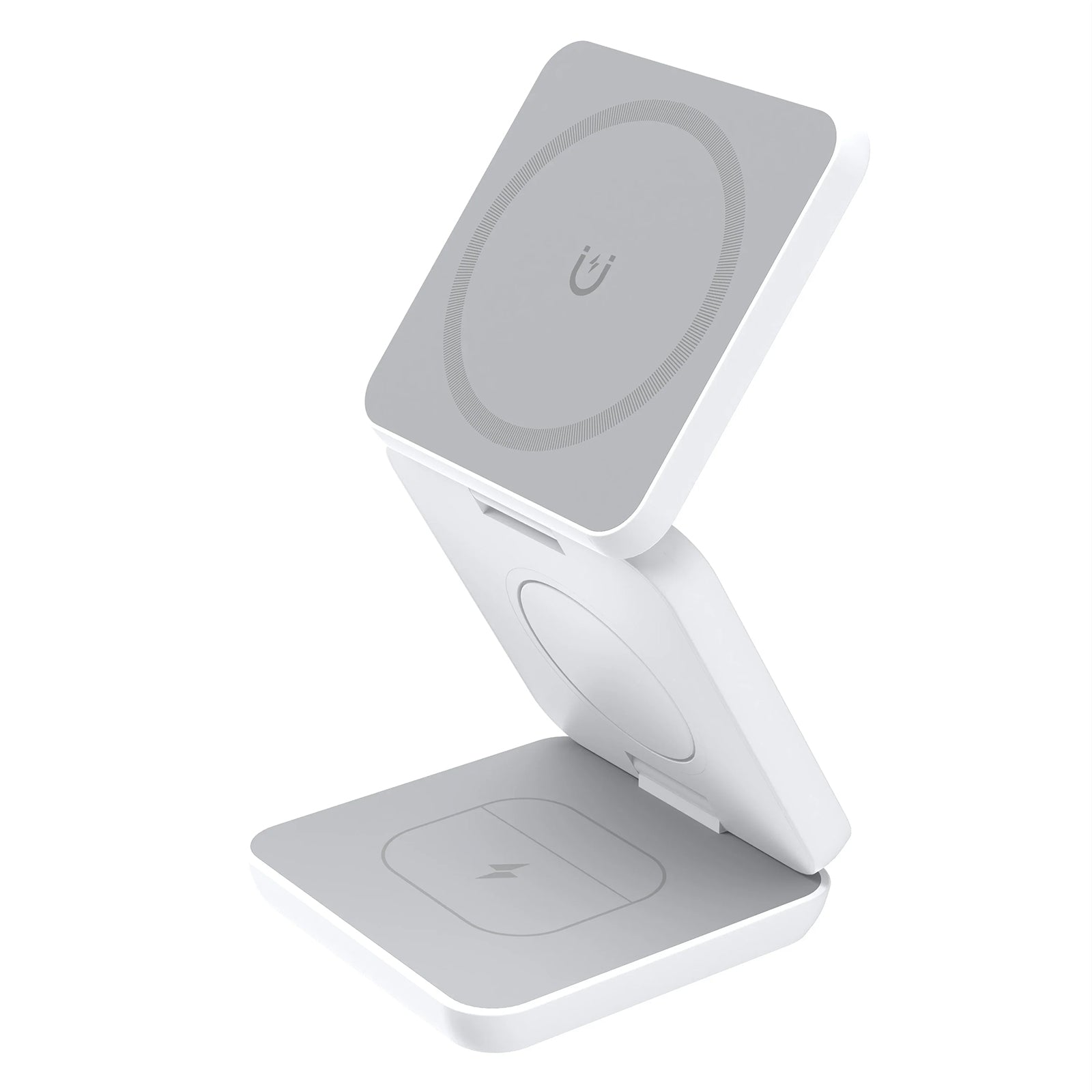 شاحن لاسلكي مغناطيسي صغير قابل للطي لأجهزة iPhone وAirPods