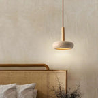 Travertin kő LED függeszték modern nappalikba