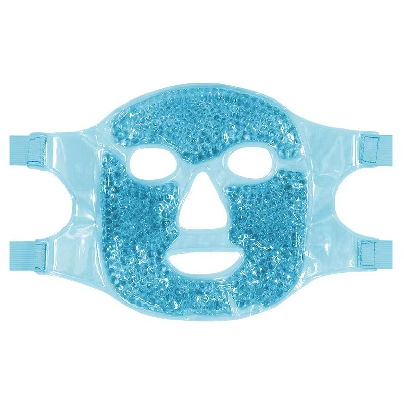 Cold and Hot Therapy Full Face Gel Bead Mask with Eye Compress