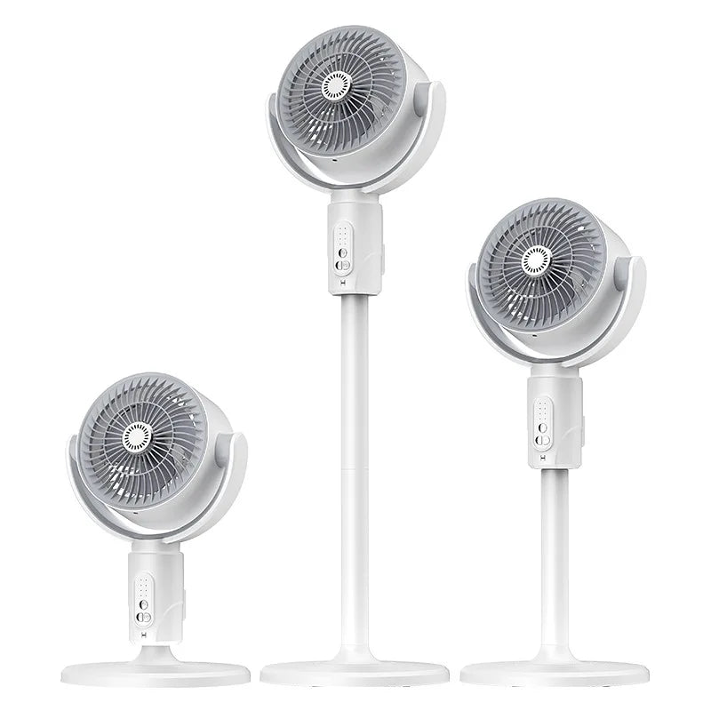 Trådløs oscillerende luftcirkulationsventilator med fjernbetjening og timer til hjemmekontoret