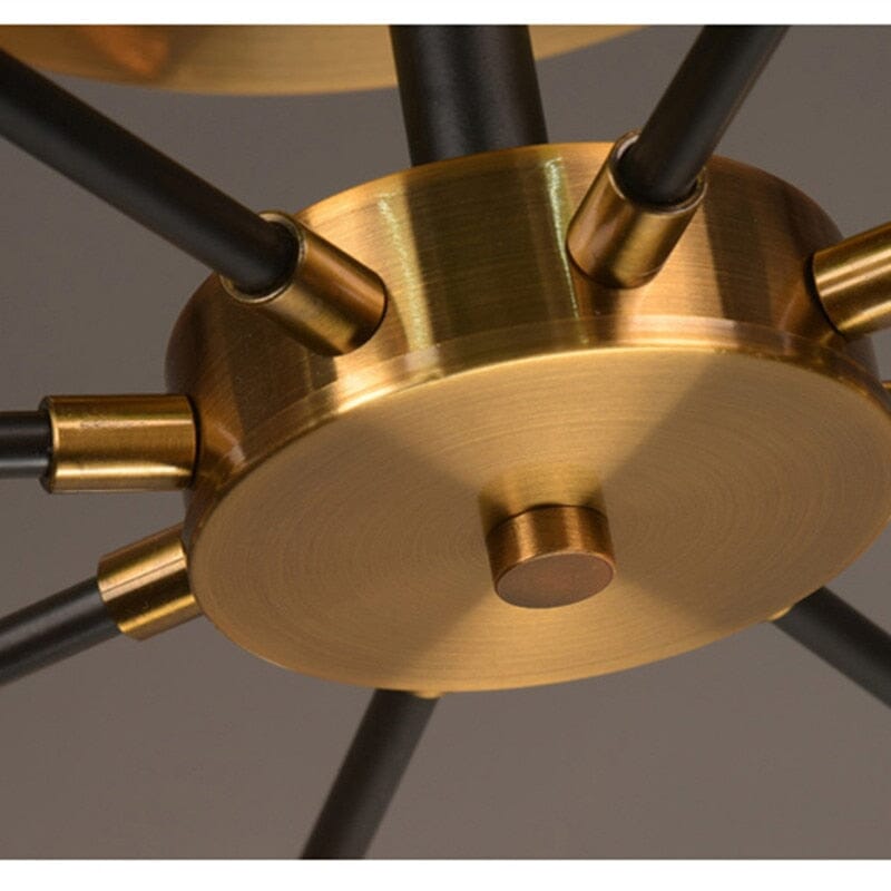 Lampadario a globo di vetro in giada
