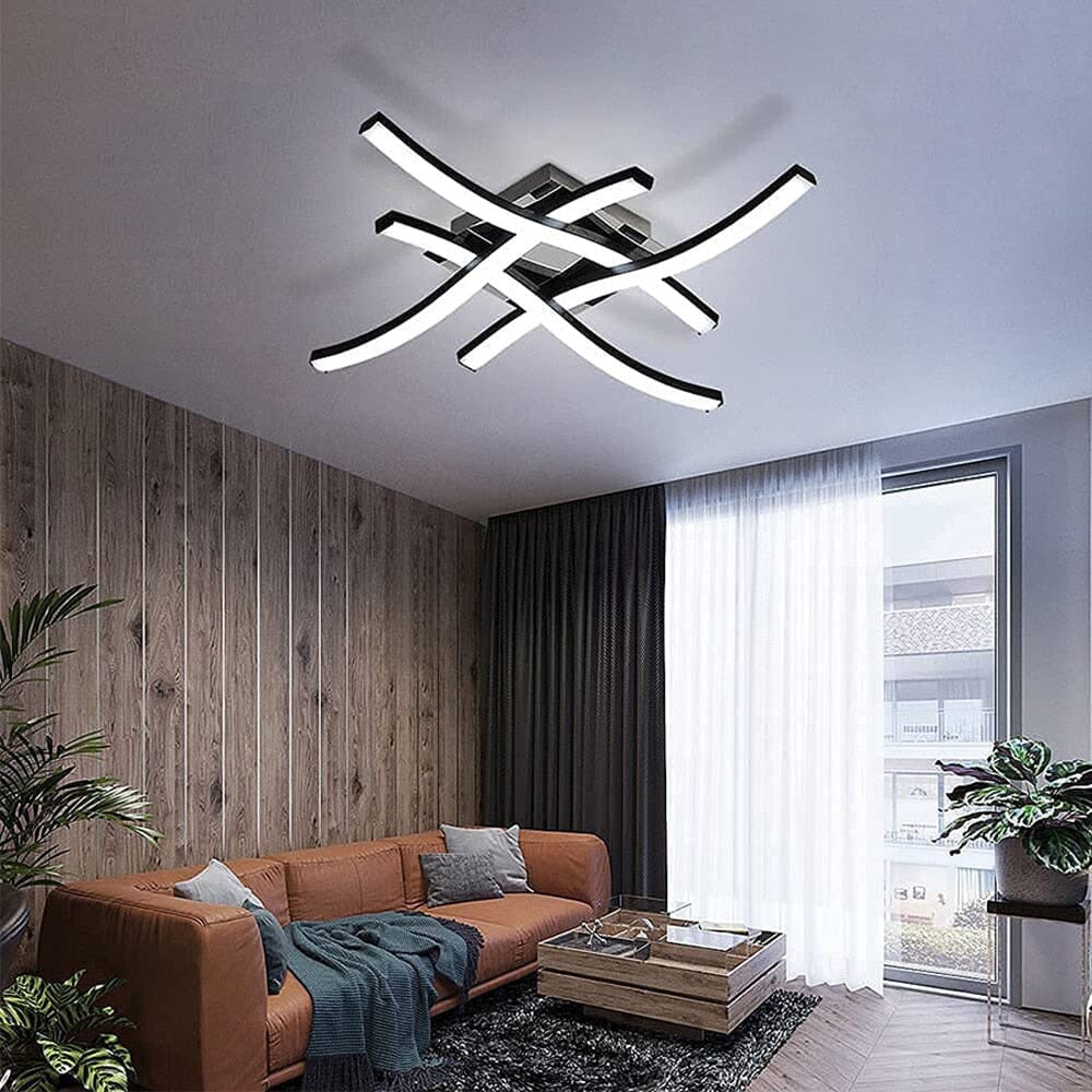 Lampada da soffitto a forma di forchetta
