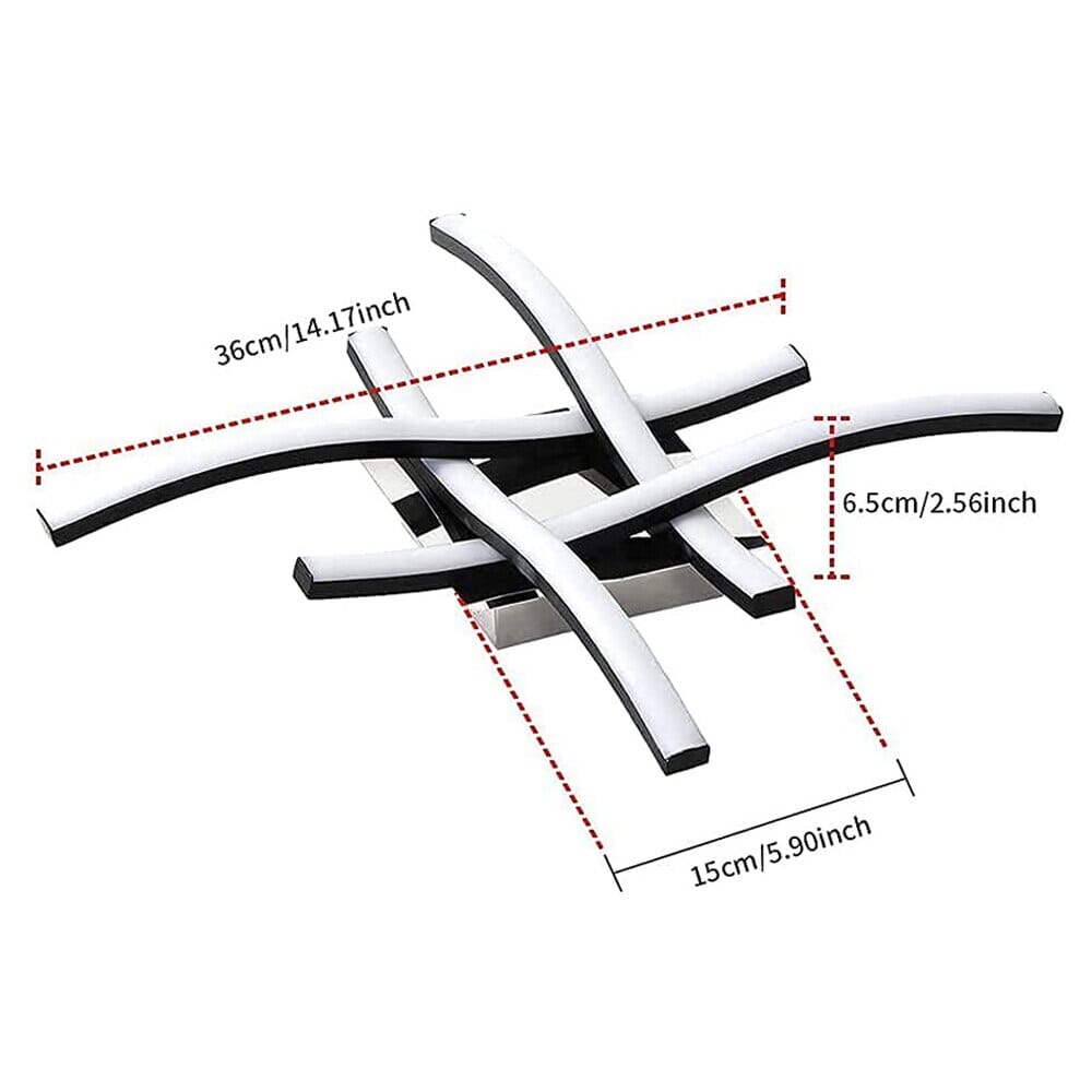 Lampada da soffitto a forma di forchetta