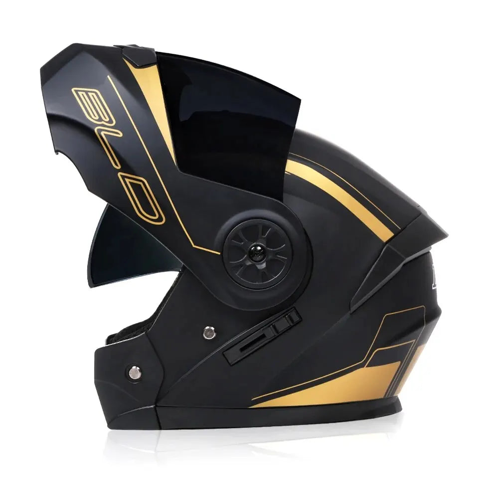 Flip-Up Modular Motorcycle Helmet for Comfortable Commuting