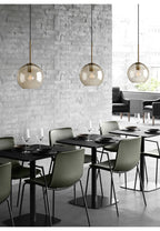 Arctix Glass Pendant Light in Industrial LED Luxury