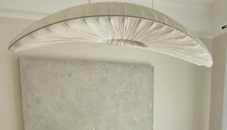 Aurelia Sailing Fabric Chandelier White LED Pendant Light