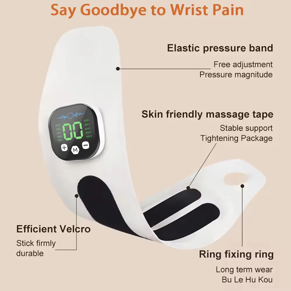 Cordless Hand And Wrist EMS Massager For Quick Fatigue Relief