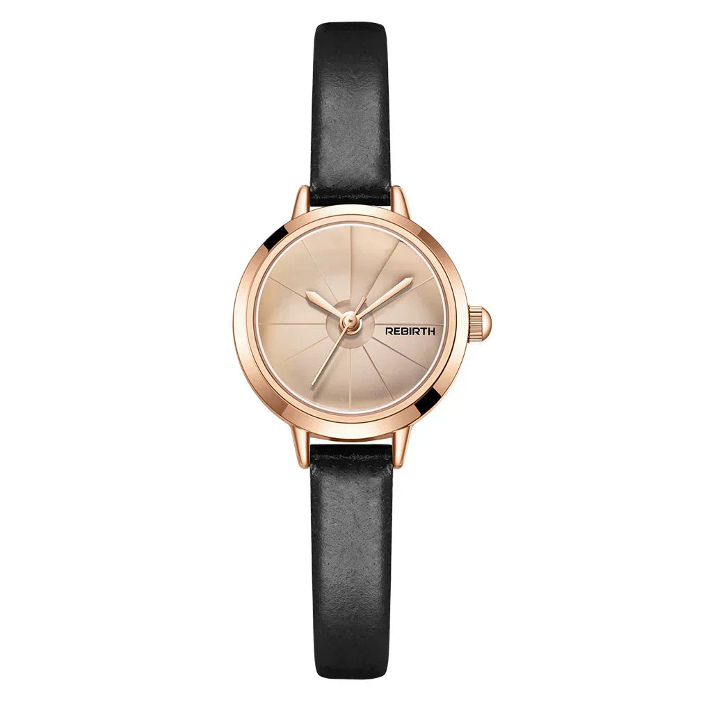 Montre vintage mini en cuir pour femmes | Petprovac