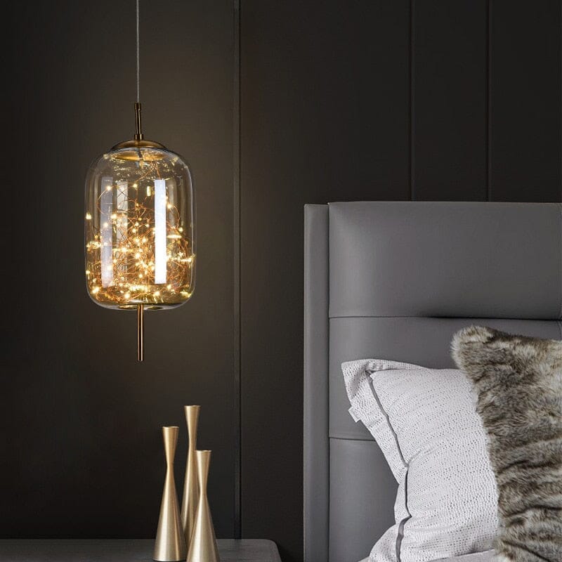 Lampada a sospensione in vetro europeo artigianale Bao Bao per la casa
