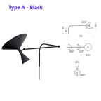 NovaSwing Duvar Lambası Takmalı Sallanan Kol Yatak Odası Dekoru İçin