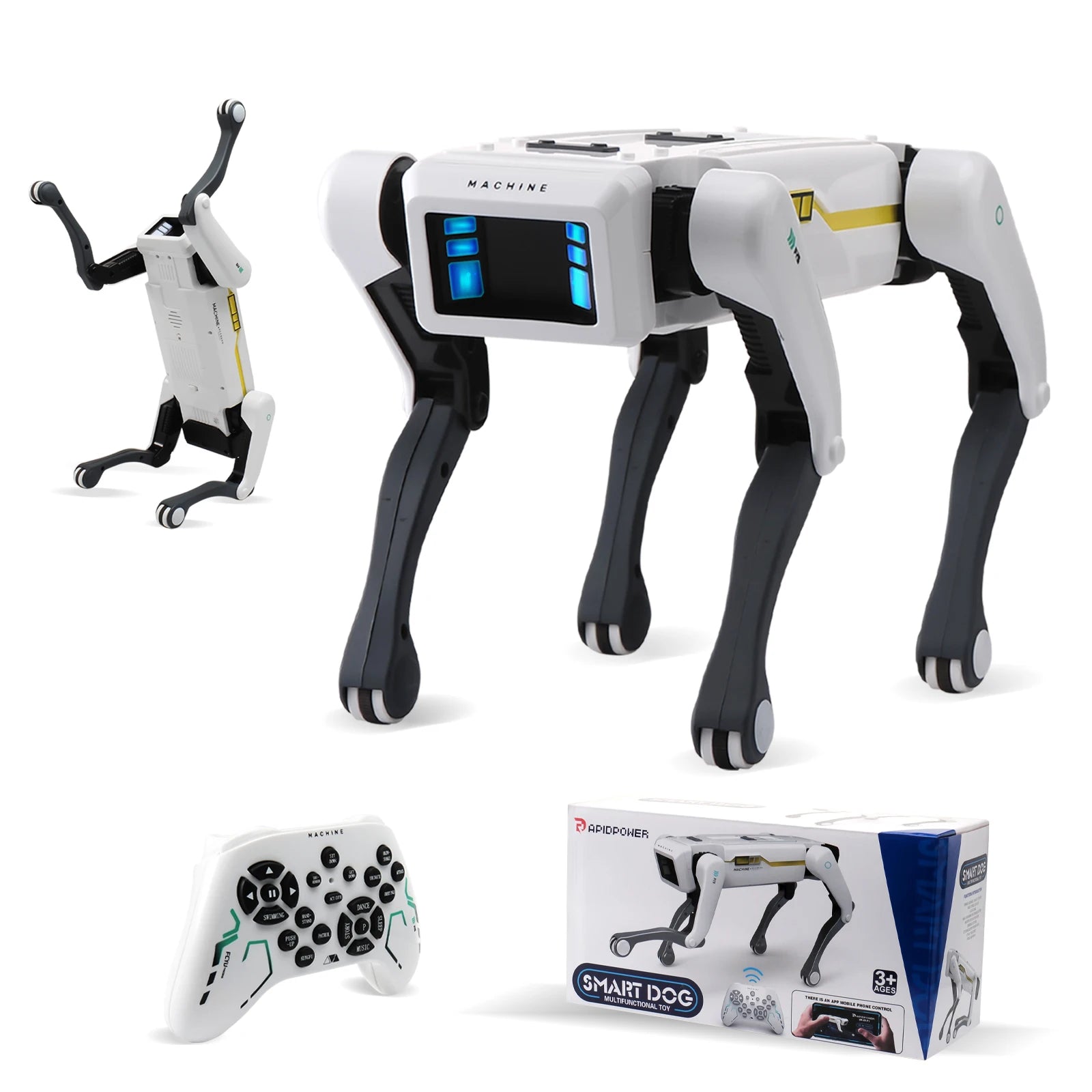 Chytrý AI robotický pes s hlasovým ovládáním a dálkovým ovládáním