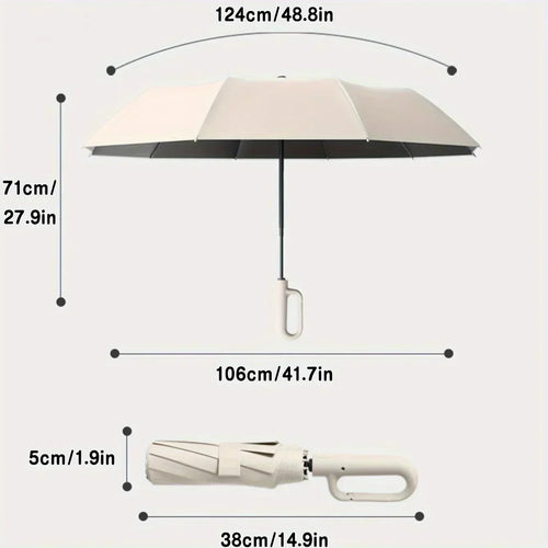 NimbusGuard Kompakt Şemsiye Güneş Koruyucu UPF50+ Kaplamalı