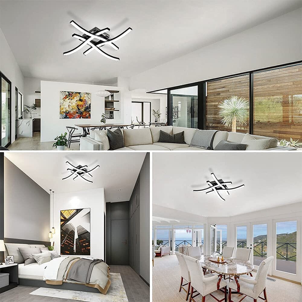 Lampada da soffitto a forma di forchetta