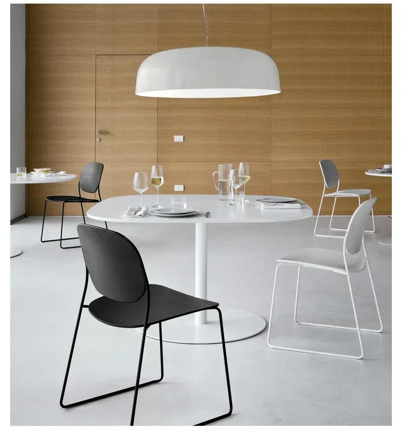 FjordLume Nordisk Rund Pendel Lys Metal og Akryl