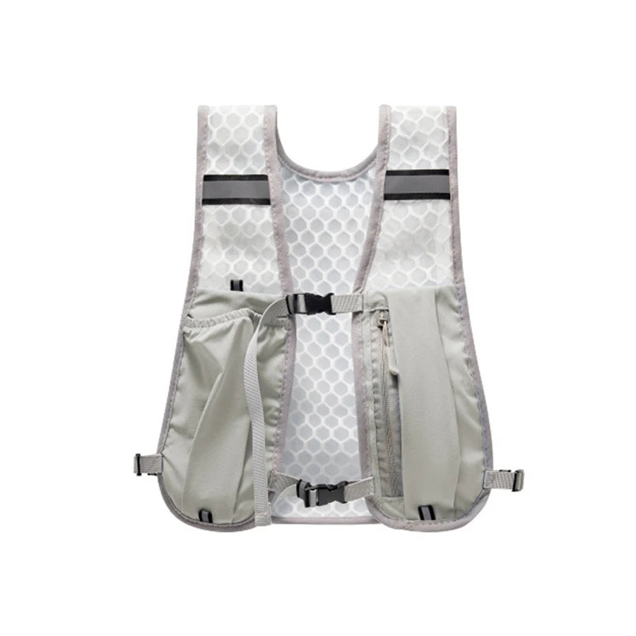 Bolsa Peitoral Reflectora para Corrida e Ciclismo Colete de Armazenamento