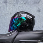 Lightweight 3/4 Motorcycle Helmet with Dual Visor