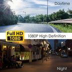Dash cam WiFi 1080P con doppie lenti anteriori e cabina