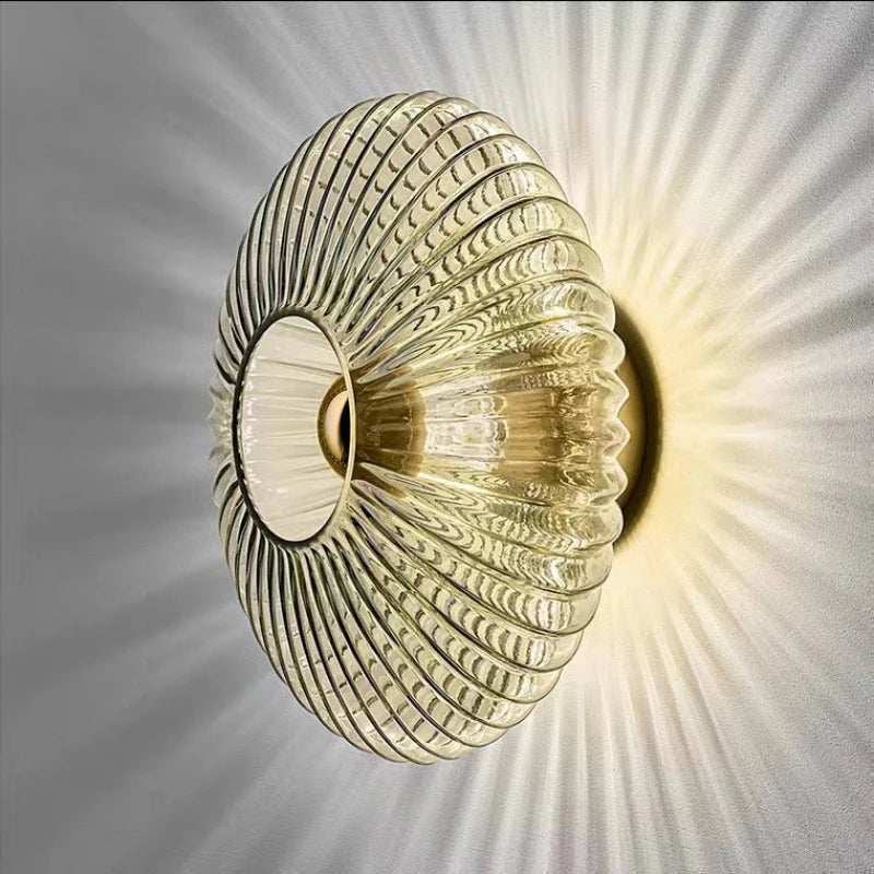 Aurelia Glass Wall Sconce Modern Indoor LED Lighting
