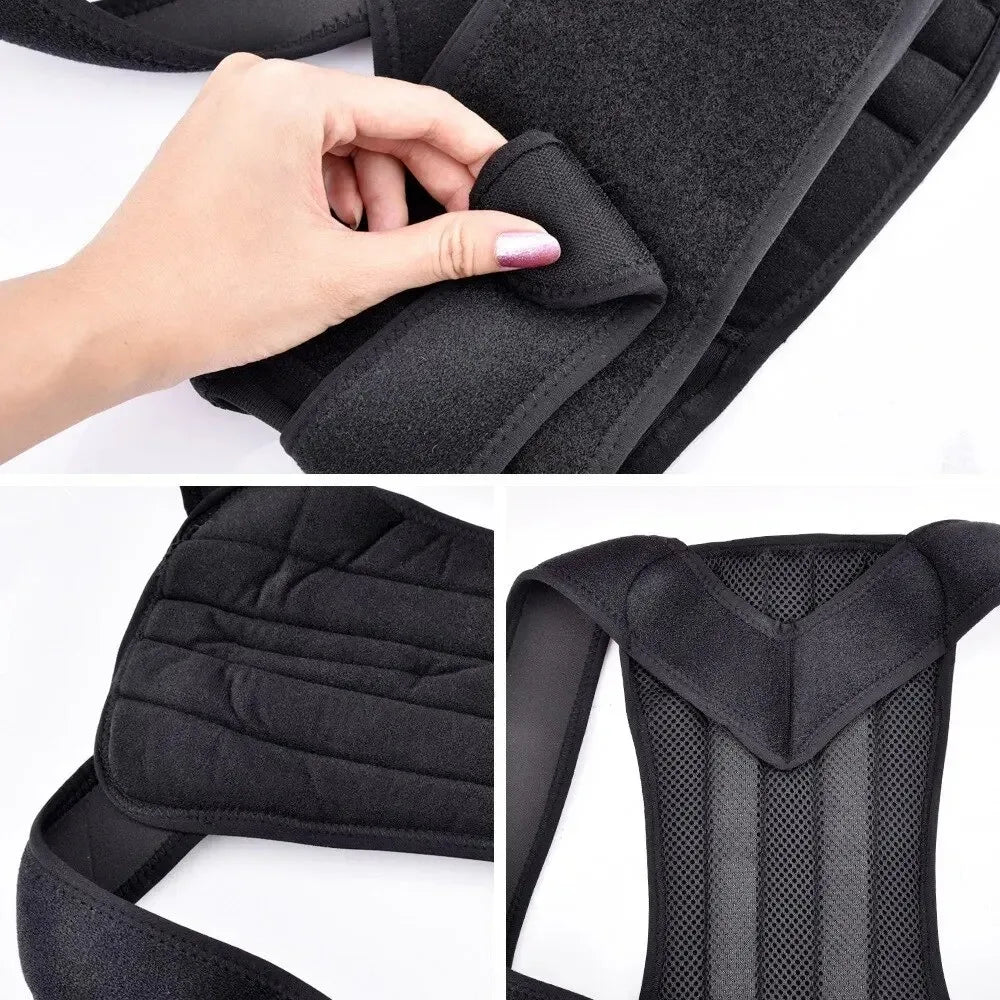 Breathable Adjustable Back Support Brace For Posture Correction For All Ages