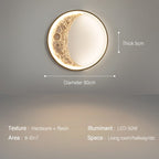 Crescent vegglampe