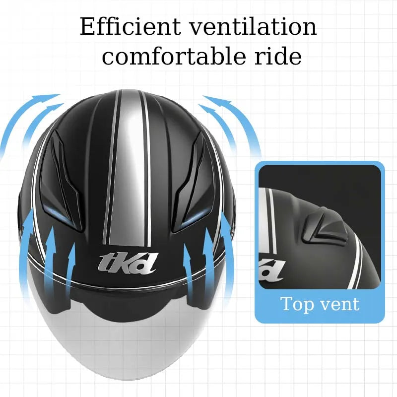 Flip-Up Modular Motorcycle Helmet With Dual Visors DOT And ECE Certified
