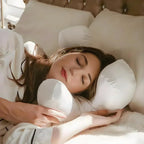 Almohada facial SylvaDream con funda de satén lujosa para cuatro posiciones para dormir