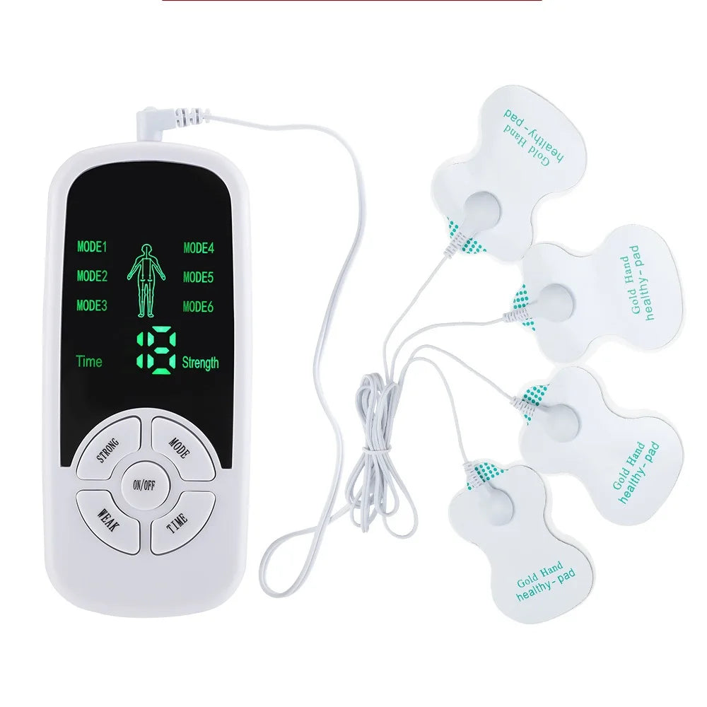 TENS stimulátor hat mód és tíz intenzitásszinttel testmasszázshoz és relaxációhoz