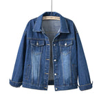 Harborline Everyday Button Front Denim Jacket For Women