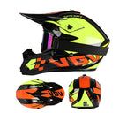 Full-Face Off-Road Helmet with Goggles – DOT Certified for All Seasons