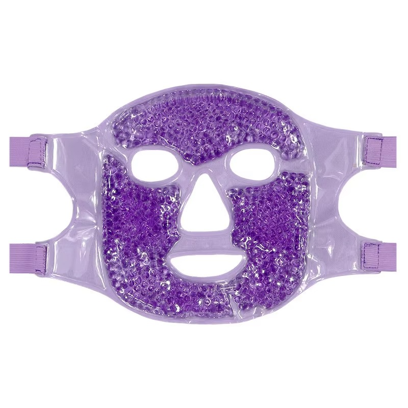 Cold and Hot Therapy Full Face Gel Bead Mask with Eye Compress