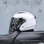 Lightweight 3/4 Motorcycle Helmet with Dual Visor