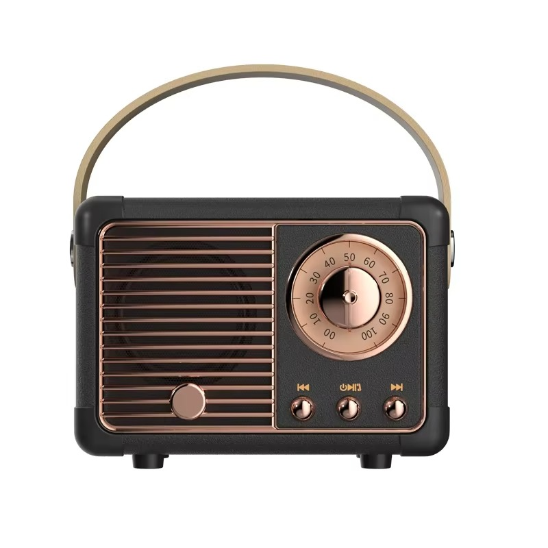 Vintage-Style Wireless Bluetooth Speaker with Subwoofer