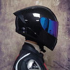 Kask zimowy LVS-701 z pełną osłoną twarzy i podwójnym systemem wizjera